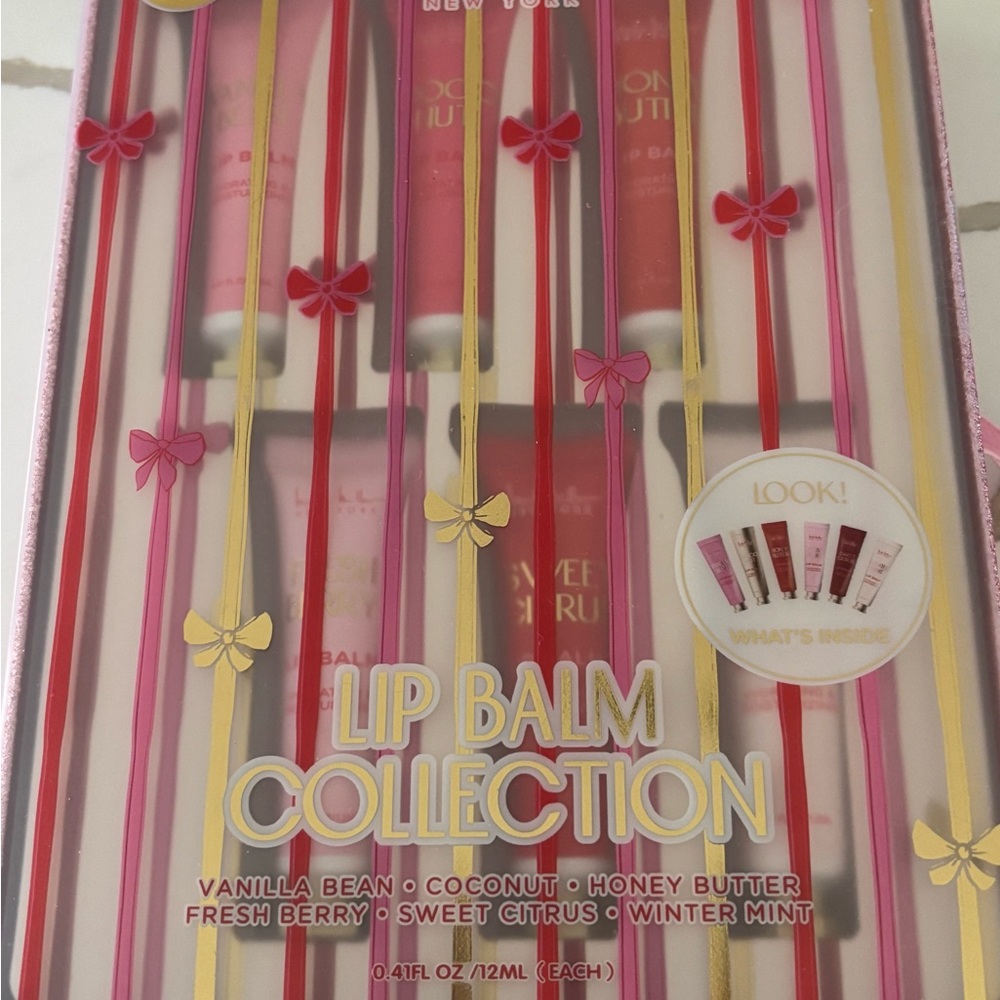 Nicole Miller New York Lip Balm Collection Set Set of 6 Cruelty Free